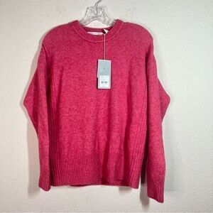 Trenery Pink Lofty Alpaca‎ Rib Italian Yarn Knit Pullover Sweater Women's XS